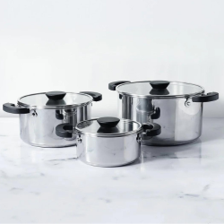 HURRY UP Clearance Items - Meyer Kitchen Hacks 3 Piece Casserole Biryani Pot Set