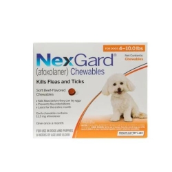 Grab Now Instants Discounts on Summer Sale Nexgard Chewables for Small Dogs 4-10lbs (Orange) 11mg