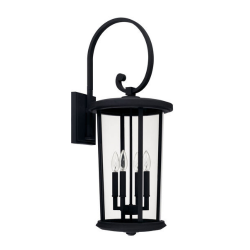 Save More Labor Day Sale is Live Now Howell Black Four-Light Outdoor Wall Lantern - (Open Box)